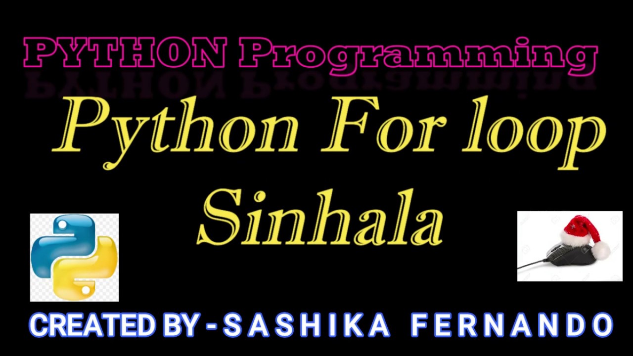 Python for loop - Sinhala - YouTube