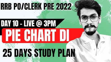 Day 10 | Pie Chart DI | 25 Days Study Plan | RRB PO/Clerk Pre | Yashraj Singh Chauhan | Veteran