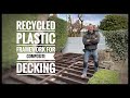 Composite Decking Project Ep1: Recycled Plastic Frame #decking #recycled #plastic #compositedecking