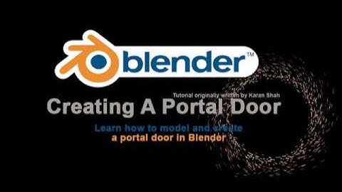 Blender Rendering | Modeling a Portal Door