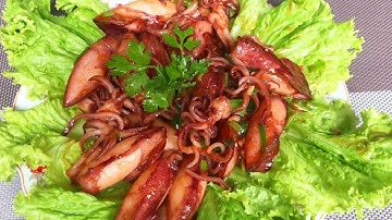 MỰC CHIÊN NƯỚC MẮM - Bí quyết sơ chế mực ngon, không tanh - Bếp Vợ Đậu