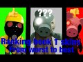 Ranking Book 1 Skins!