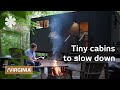 Tiny cabins in VA's woods to slow down & resync inner clock