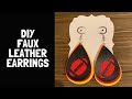 How to Make Faux Leather Earrings With A Cricut Explore | Sports Earrings | KC Chiefs