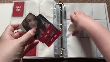 Update My Twice ot9 binders with me! Completing some sets!