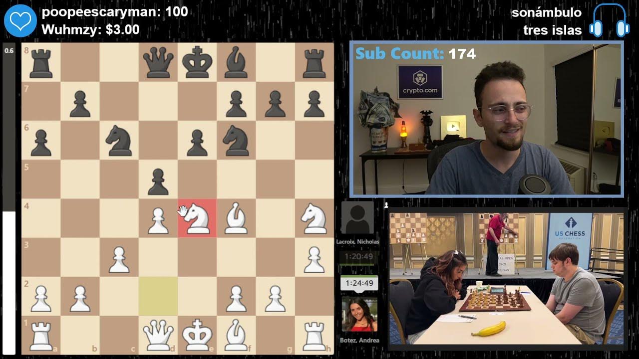 Andrea Botez's Last Game of Las Vegas Chess Tournament (GothamChess