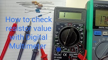 how to test resistor with Digital Multimeter