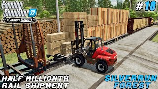 Big rail shipment woodworking products to Elmcreek | Silverrun Forest | Farming simulator 22 | #18