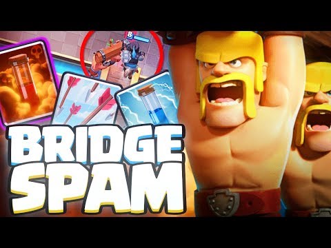 BRIDGE SPAM CON TRES HECHIZOS | Clash Royale