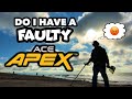 Faulty GARRETT Ace APEX Metal Detecting UK ?