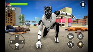 Flying Panther Robot Hero City Crime Fighter | Amazing Panther Robot Hero Android GamePlay screenshot 5