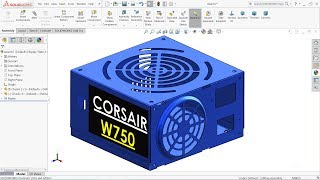 Solidworks tutorial | Design of Power Supply Unit in Solidworks