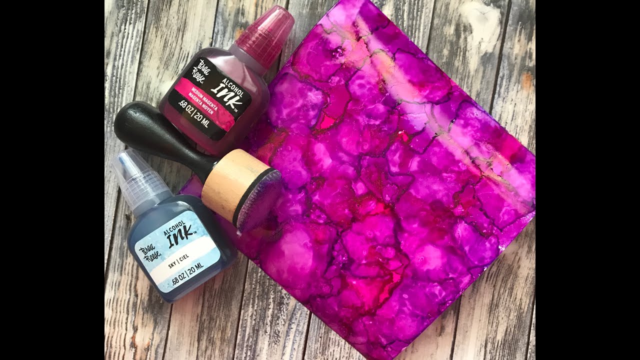Tips Tricks and Techniques with T #025 Alcohol ink and Cricut Vinyl ...
