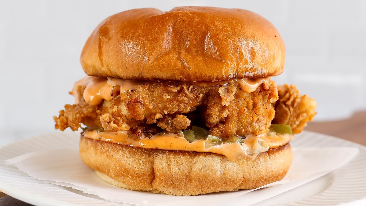 Crispy Chicken Burger Recipe