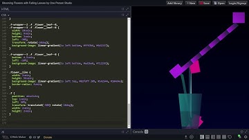 Creating BLOOMING FLOWERS with FALLING LEAVES in HTML and CSS