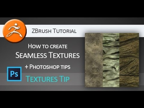 Tutorial: How to create seamless textures in Pixologic ZBrush + Adobe Photoshop