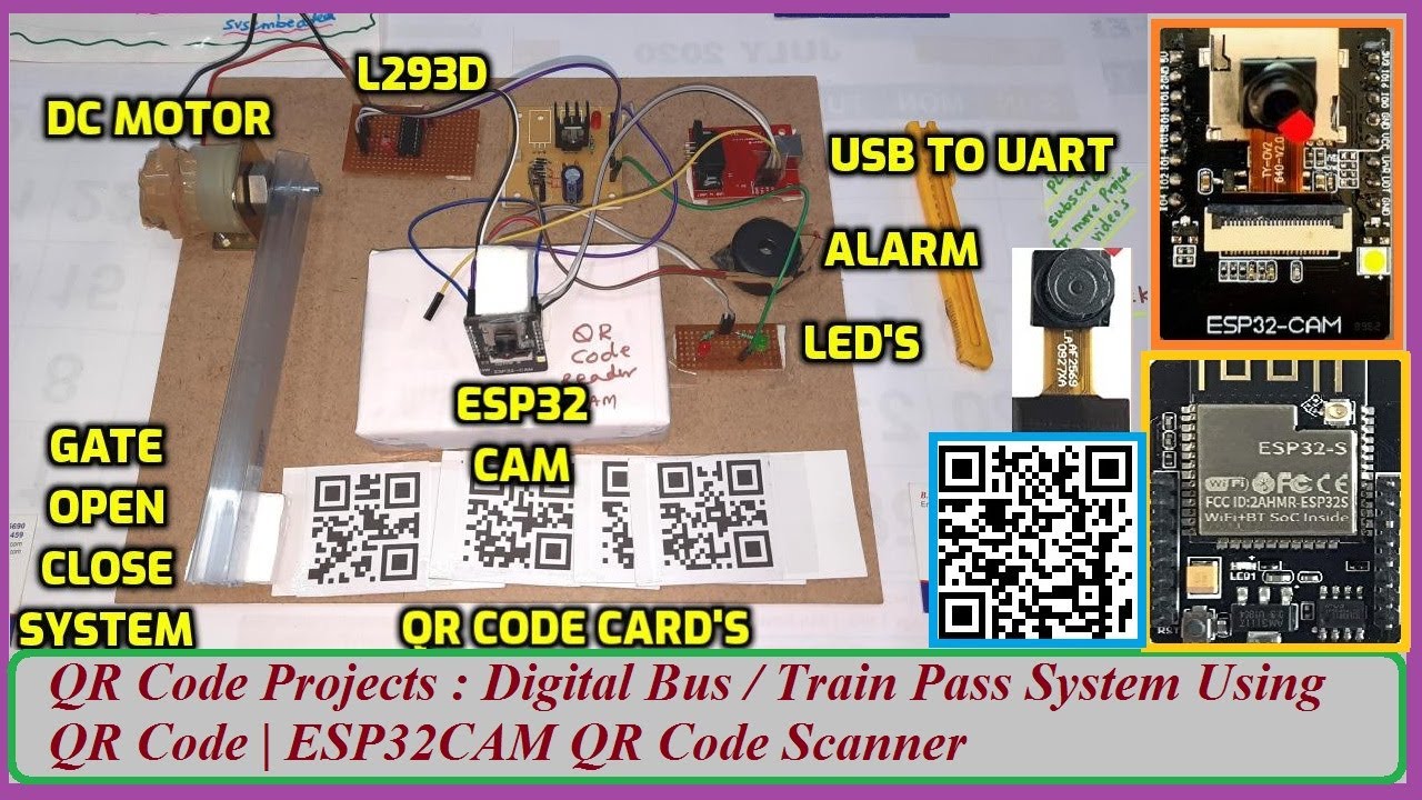 QR Code Projects : Digital Bus / Train Pass System Using QR Code