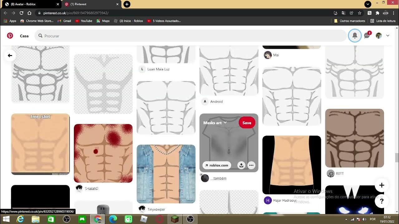 tutorial de como pega a t shirt muscle no roblox! 