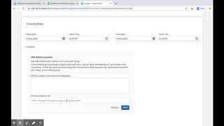 Posting Virtual Events