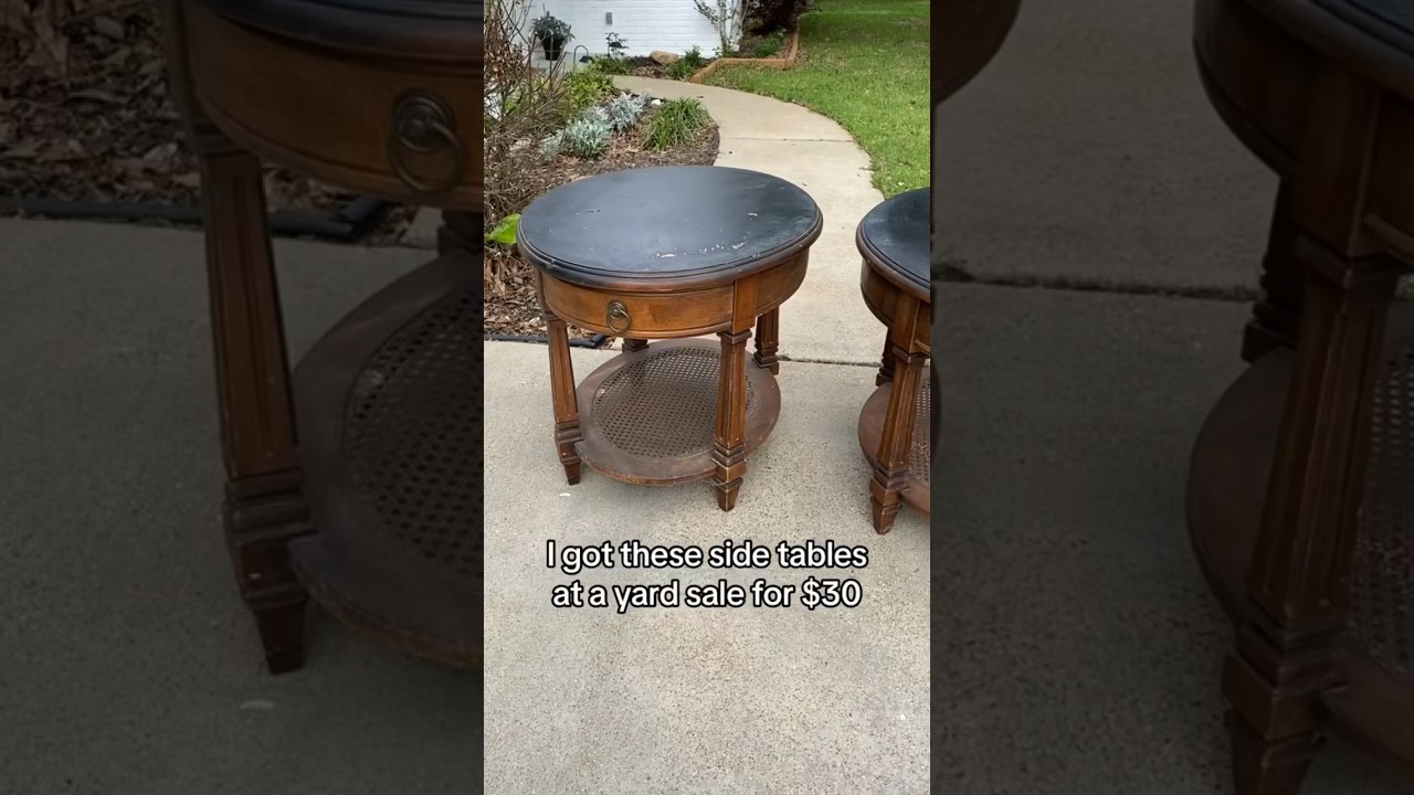 Side table makeover #diy #furniture #furnitureflip #transformation #furnituredesign #homedecor #flip