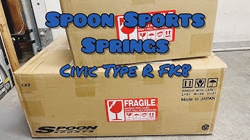 Spoon Sports Springs & RV6 Sway Bar Installed on my Civic Type R
