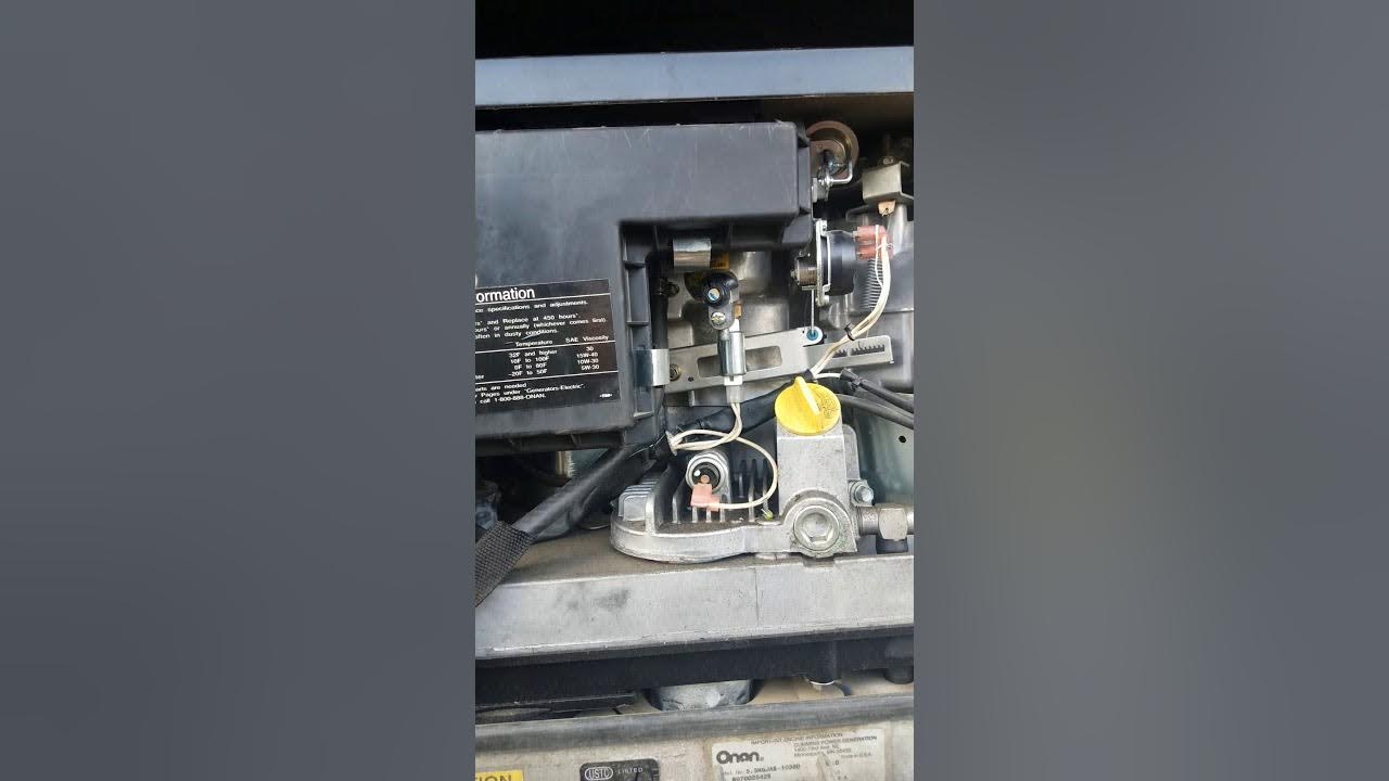 Onan Marquis Gold 5500 generator stalls after 15 min and wont start