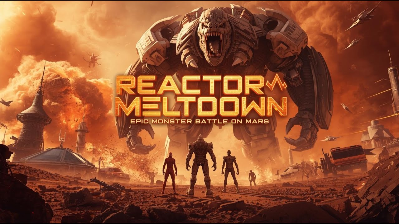 Reactor Meltdown! 💥 Epic Monster Battle on Mars Full SciFi Animation