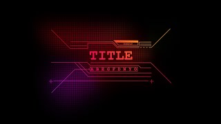 Title Animation Template After Effects