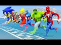 ¡DESAFÍO DE CARRERA DE OBSTÁCULOS WIPEOUT! — CON TODOS LOS SUPERHÉROES (CONCURSO)