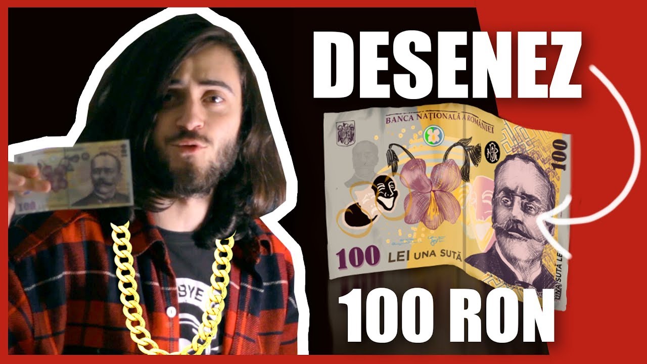 DESENEZ REALIST 100 DE LEI ROMÂNEȘTI + CONCURS