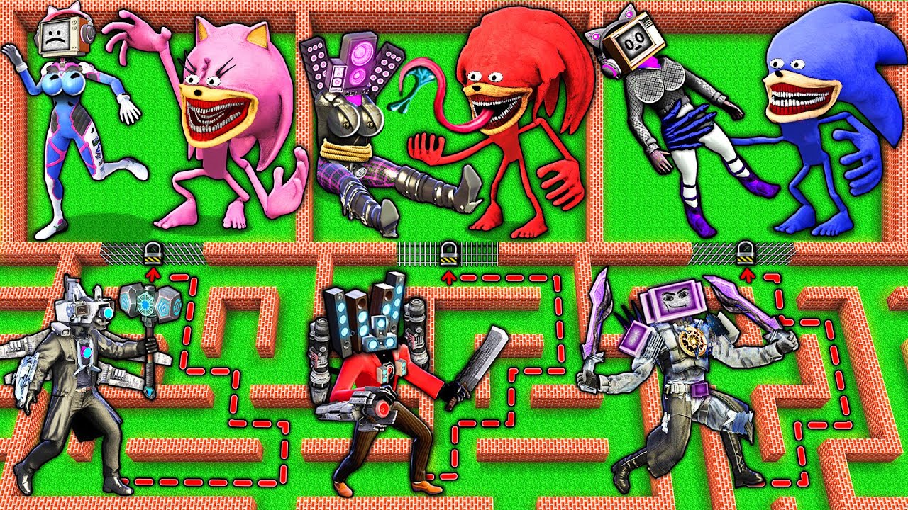 CHOOSE the RIGHT TV WOMAN to SAVE from THE SONIC TAPES vs SKIBIDI TOILET in MINECRAFT animation