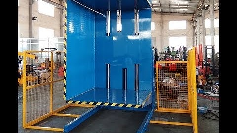 automatic pallet inverter and pallet tipper