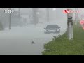 崩潰！屏東雨下不停  民眾卡在半路上不了班