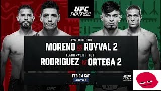 Brandon Moreno vs Brandon Royval 2 and Yair Rodriguez vs Brian Ortega 2 Predictions