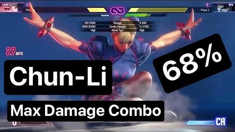 Street Fighter 6 Chun Li  Max Damage Combo