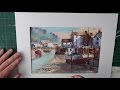 How To Paint Cornish Harbour Polperro watercolour full  lesson  Cornwall