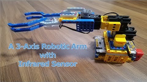 A 3 Axis Robotic Arm with Infrared Sensor