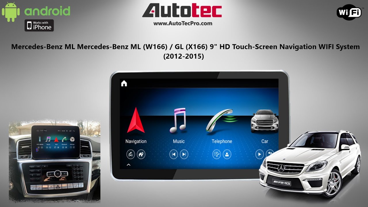 Android Player For Mercedes Benz ML-Class W166/GL X166 2012- 2015