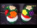 Woolen craft woolen flowerpot    