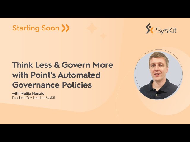 Think Less & Govern More with Point’s Automated Governance Policies