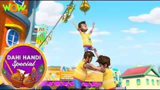 dahi handi special 02 chacha bhatija cartoons for kids wow kidz