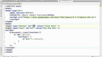 The jQuery remove Function