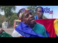1ye janvye 2026, jenn gason sa yo debake chanmas ak divès drapo Ayiti 