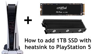 Upgrade PlayStation 5 storage with CHEAP (but solid) P5 PLUS CRUCIAL 1TB SSD + Heatsink installation