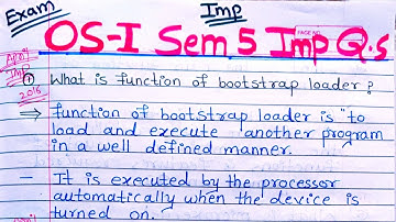 tybsc sem 5 operating system 1st chapter Imp questions for university exam 2023/ OS-I /sppu