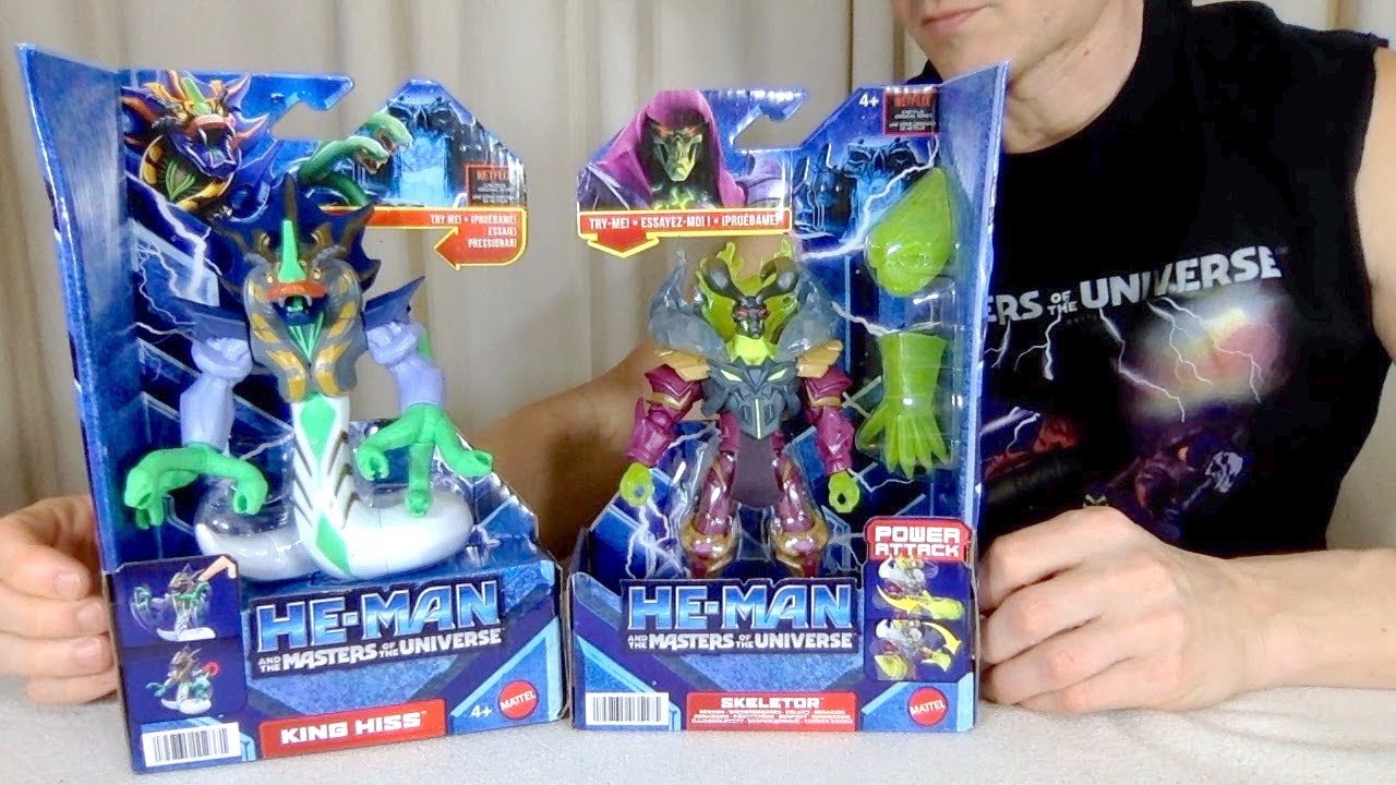 He Man and the Masters of the Universe CGI King Hiss & Skeletor Reborn Action Figure Unboxing He Man and the Masters of the Universe CGI King Hiss & Skeletor Reborn Action Figure Unboxing