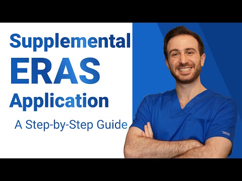 Supplemental ERAS Application: Step-by-Step Guide