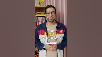 3 BIG mistakes that NEW aspirants make