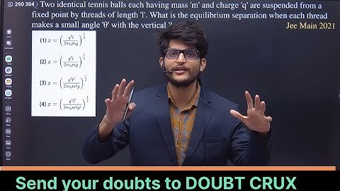 Two identical tennis balls each having mass 