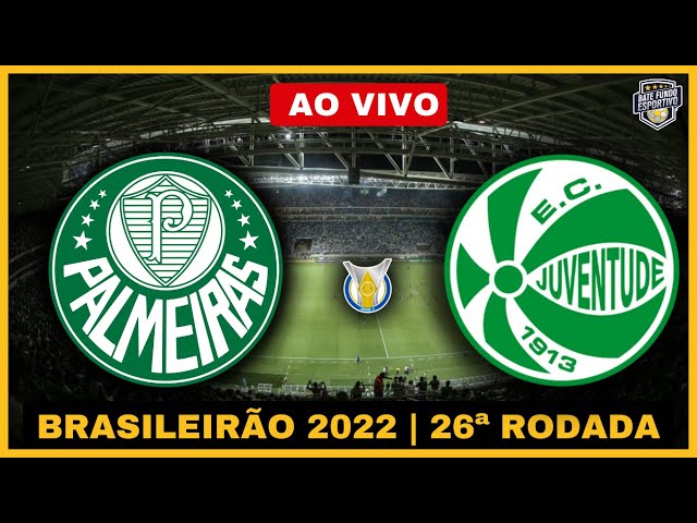 OUÇA AGORA: Juventude visita o Palmeiras pela 26ª rodada do Brasileirão
